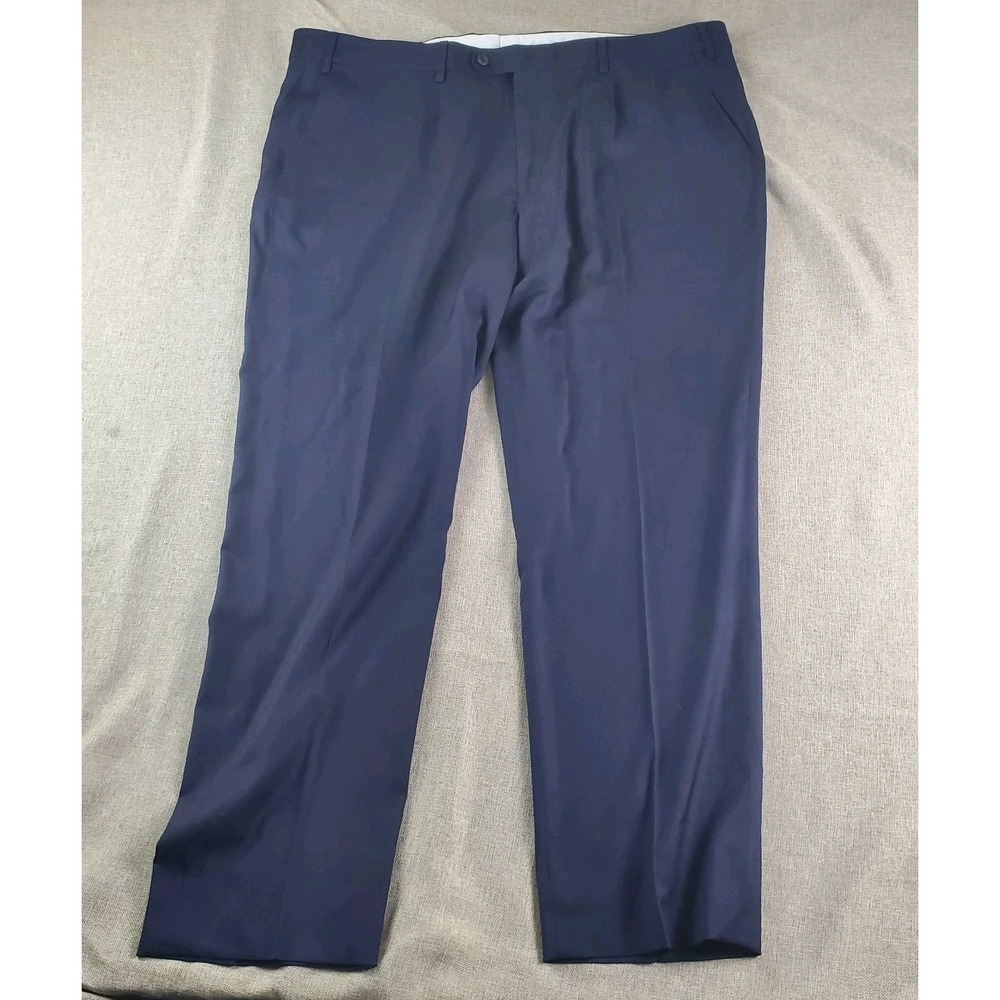 Loro Piana 6 East Pants Men 42X31 Blue Four Seasons 130's Wool Trousers Tailored